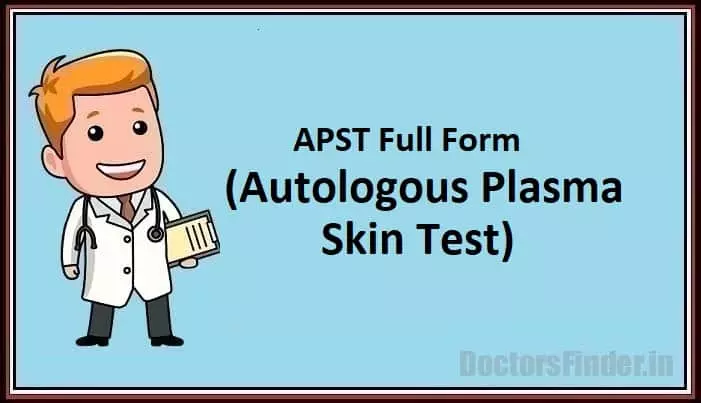 Autologous Plasma skin test