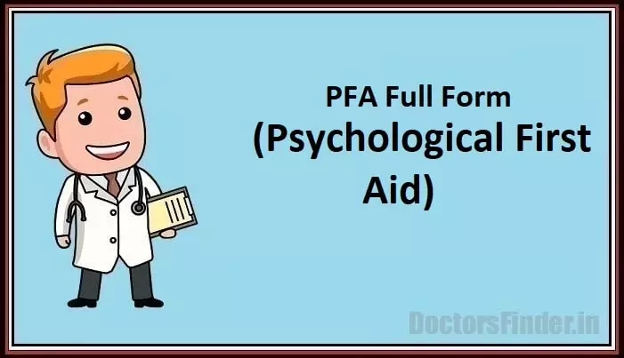 Psychological first aid